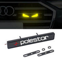 ด้วยไฟรถยนต์ LED ตะแกรงหน้าหม้อรถยนต์ตราสติกเกอร์เหมาะสำหรับ Volvo Polestar