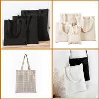 Canvas Cotton bag grocery handbag Foldable Fabric tote bag portable shopping bags Shopper bag for woman Cloth organizer bags