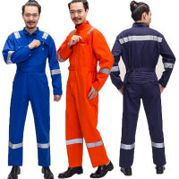 ผู้หญิงผู้ชายทำงานโดยรวมทำงานเครื่องแบบฤดูใบไม้ผลิสะท้อนแสง Coverall เชื่อมสูทซ่อมรถการประชุมเชิงปฏิบัติการช่างทำงานเสื้อผ้าชุด