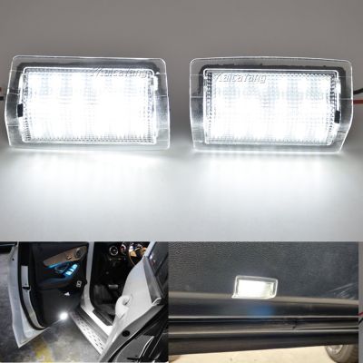 ۩✤﹍ 1Pai LED Courtesy Lamp White Door Lights For Mercedes Benz W204 W212 4D 5D W176 W246 W166 2009-2014 2010 2011 2012 2013 2014