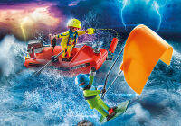 Playmobil 70144 Sea Rescue Kitesurfer Rescue with Speedboat กู้ภัยทางทะเล นักเล่นไคท์เซิร์ฟกับสปีดโบ้ท