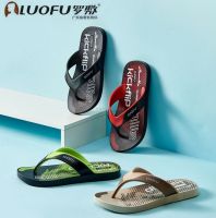 Hot sale 2023 New Fashion version Luofu 2023 new mens flip flops summer casual fashion non-slip soft bottom going out outdoor mens sandals with pinch feet