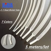 5 Meter/Lot Clear 1mm 1.5mm 2mm 2.5mm 3mm 3.5mm 4mm 5mm 6mm 8mm 10mm Heat Shrink Tube Heatshrink Tubing Wire Sleeving Wrap Kits Electrical Circuitry P