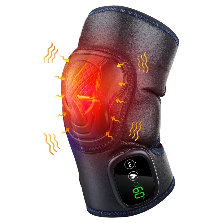 Electric Knee Massager Far Infrared Heating Vibrations Knee Brace ...