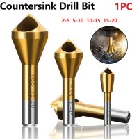 1ชิ้น HSS ไทเทเนียมเคลือบ Countersink และ Deburring สว่านเรียวหลุมเครื่องมือตัด