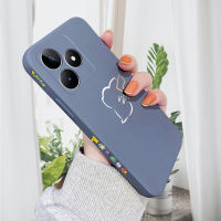 เคส PMP สำหรับ Realme C53 Realme Narzo N53ใหม่ดีไซน์แบบ Pikacu Pokémn เคสโทรศัพท์ดีไซน์ข้างรูปแบบขอบสี่เหลี่ยมของเหลวปลอกซิลิโคนกล้องคลุมทั้งหมดเคสป้องกันแบบนิ่ม