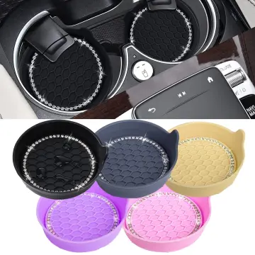 Car Cup Holder Coaster, Full Rhinestone Water Cup Bottle Holder