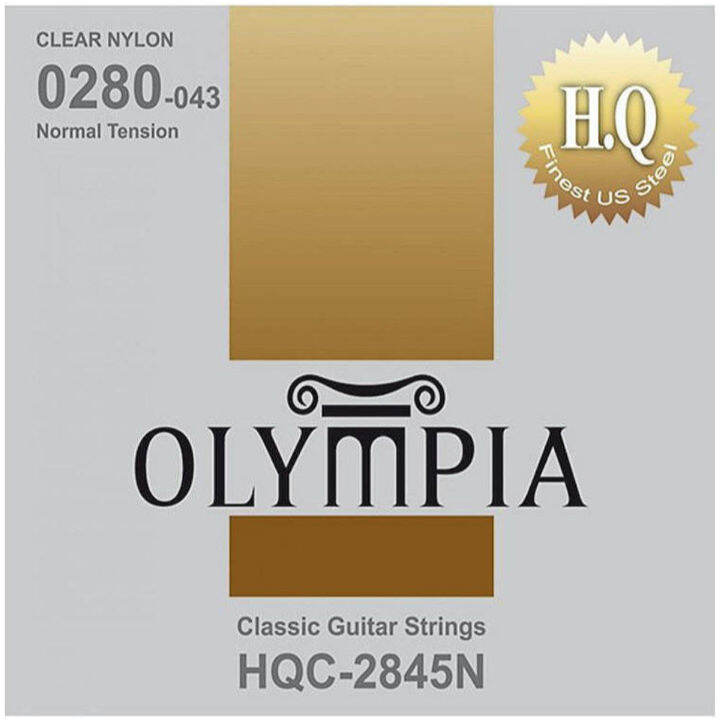 olympia-hqc-2845n-สายกีตาร์คลาสสิค-แบบ-clear-nylon-ของแท้-100-normal-tension-0-0280-0-043