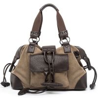 Ready Stock✨ Bag Mens Shoulder Bag Handbag Canvas Bag Messenger Bag Mens Casual Bag Fashion Trend Large Capacity Travel Bag