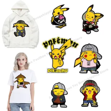 16pcs Pokemon Patch Cloth Pikachu Clothes Stickers Sew on