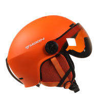 MOON-Skiing Helmet with Integrally Molded Goggles, PC and EPS, High Quality, Outdoor Sports, Ski Snowboard and Skateboard