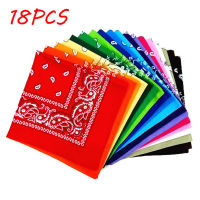 18pcs Paisley Bandanas Multi Colored Set Cowboy Bandana Head Scarf Double Sided Foulard Cheveux Hair Scarf Bufanda De Pelo