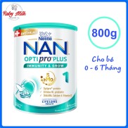 Date 2.2025 Sữa Nan Optipro PLUS Số 1 Lon 800g Cho bé 0 - 6 Tháng