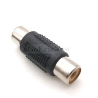 1pcs RCA Female/Male to RCA Female/Male Audio Video Cable Jack Plug Adapter Connector