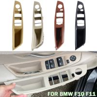 ‘；。【； Car Left Hand Drive LHD Interior Inner Door Handle Panel Cover Beige Black Red-Brown Beige White For BMW 5 Series F10 F11