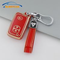 dfthrghd For Toyota Camry Prius Land Cruiser Prado 150 Crown For Subaru Foreste XV TPU Car Remote Key Case Cover Shell Fob Accessories