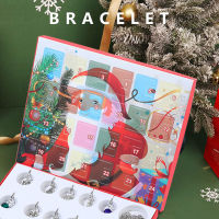 DIY Christmas Advent Calendar For Kids Fashion Jewelry Advent Calendars Charm celets Necklace Christmas Children Gift Box