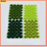 BRAIN 39PCS Wargaming เรลเวย์ ไวล์ด ภูมิทัศน์ขนาดเล็ก กระจุกหญ้าแบบคงที่ การสร้างแบบจำลองทิวทัศน์ โมเดล Wargame กลุ่มหญ้าเทียม