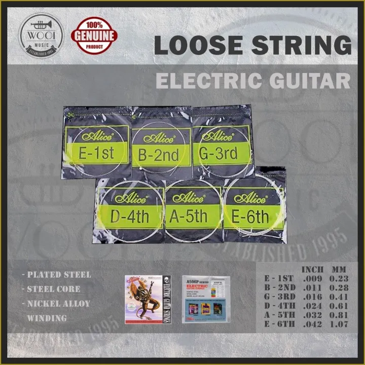 Electric Guitar Loose String (1st, 2nd, 3rd, 4th, 5th, 6th) Guitar