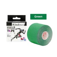 Kindmax Green Elastic Kinesiology Tape Sport Physiotherapy Recovery Bandage for Running Knee Muscle Protector