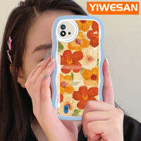 YIWESAN เคสสำหรับ Realme C20 C20A C11 C11 2020 Narzo 50i ลายดอกไม้ภาพวาดสีน้ำมันแฟชั่นกันกระแทกแบบใสนิ่มเคสมือถือโปร่งใสลายกล้องถ่ายรูปที่สร้างสรรค์เคสป้องกันซิลิกาเจล