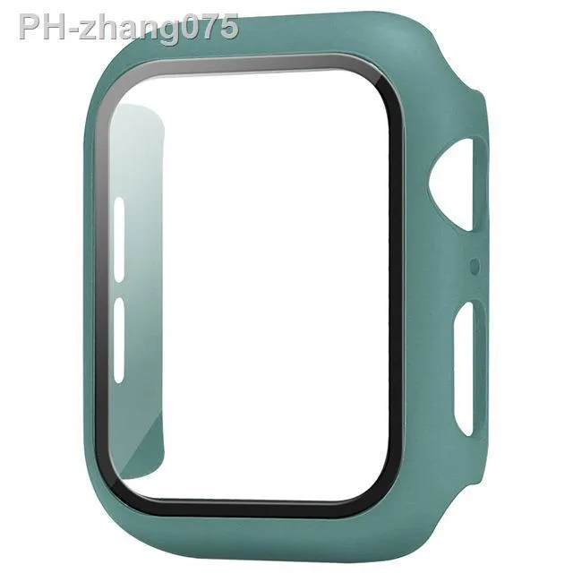 tempered-glass-cover-for-apple-watch-8-44mm-40mm-42mm-38mm-pc-bumper-screen-protector-case-iwatch-series-7-6-5-4-3-se-41mm-45mm