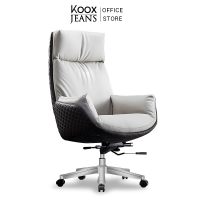 KOOXJEANS Office Leather  chair [KY03] Boss Chair Executive chair ก้าอี้ออฟฟิศ เก้าอี้บอส เก้าอี้หนังแท้ เก้าอี้คอมพิวเตอร์ หลังสูง Leather  chair Office Chair Computer Chair