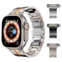 สำหรับนาฬิกา Apple สายรัด Ultra 49มม. สายโลหะสแตนเลสสตีลสำหรับ Apple I Watch 9 8 SE 7 6 5 4 45มม. 44มม. 42มม. 41มม.