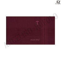 ANGELINO RUFOLO Handkerchief-T (ผ้าเช็ดหน้า) ผ้า 100% COTTON คุณภาพเยี่ยม ดีไซน์เรียบหรู Alphabet-T