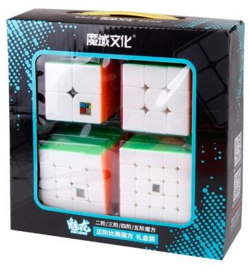 MoYu Rubik Set 2X2 3X3 4X4 5X5 Cube ของเล่นชุดปริศนา Magic Cube สมอง Teaser คริสต์มาส Gift823