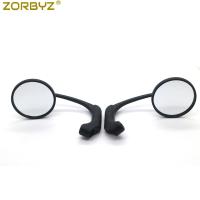 ZORBYZ Motorcycle Black Chrome Retro Round Rearview Side Mirrors For GN125 Cafe Racer Custom