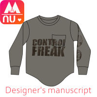 2021AW kids Original label MAX NUNUNU long sleeve T-shirt falling star the warrior peeking skull it is what control freak shirt