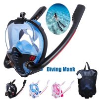XUYUAN JSJM Snorkeling Mask Adult Underwater Anti Fog Full Face Diving Mask Snorkel Diving Goggles Swimming Snorkel Diving Equipment