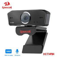 REDRAGON GW800 HITMAN USB HD Webcam Built-in Microphone Smart 1920 X 1080P 30fps Web Cam Camera for Desktop Laptops PC Game