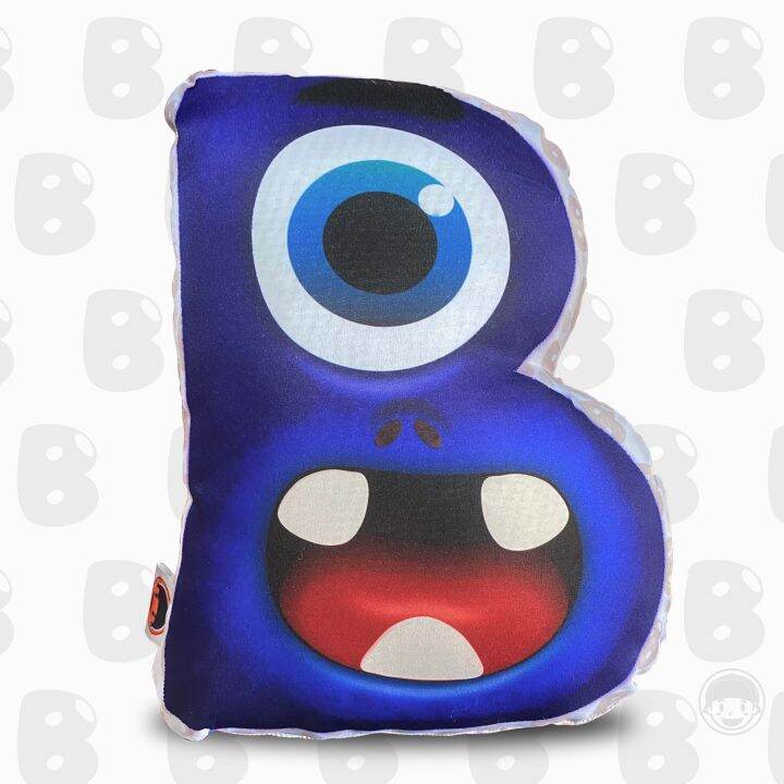 Monster Alphabet Letter "B" Plush Pillow | Educational Toys For Kids ...