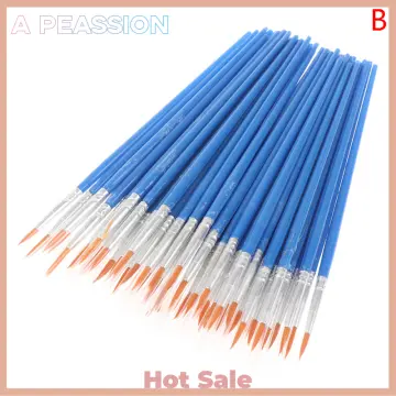 50 Pcs Nylon Hair Paint Brushes Set Artist Paintbrush Lot Multiple Mediums  Brushes For Watercolor Gouache Oil Painting Great Art Drawing Supplies