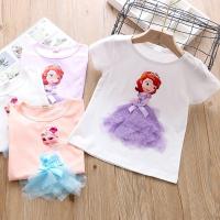 Babyme เสื้อยืดแขนสั้นลายการ์ตูนสามมิติสําหรับเด็กผู้หญิง