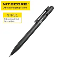 ปากกาปากกาลูกลื่นแอคชั่นโบลต์แบบสองทิศทางของ Nitecore CNC NTP31 + กระบองยืดสำหรับตั้งแคมป์ปลายเรียวเหล็กทังสเตน