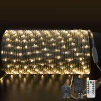 LED Rope Lights,8 Mode,50ft 200 LEDs,Warm White,Waterproof,Low Voltage,Indoor Outdoor Plug in