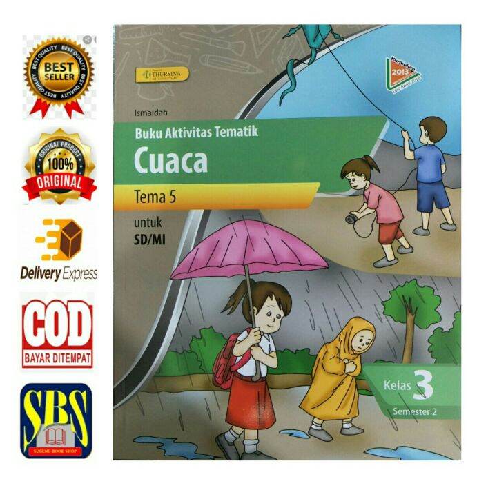 Buku Aktivitas Tematik CUACA Kelas 3 Tema 5 Semester 2 | Lazada Indonesia