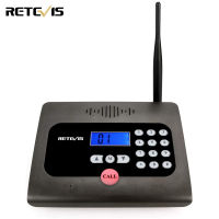 Retevis rt57 อินเตอร์คอมไร้สายระยะยาวเพล็กซ์เต็มรูปแบบไม่มีความล่าช้าโทร ID อินเตอร์คอมเด็กผู้สูงอายุตรวจสอบสำหรับการดูแลบ้านและสำนักงาน (สีดำ)