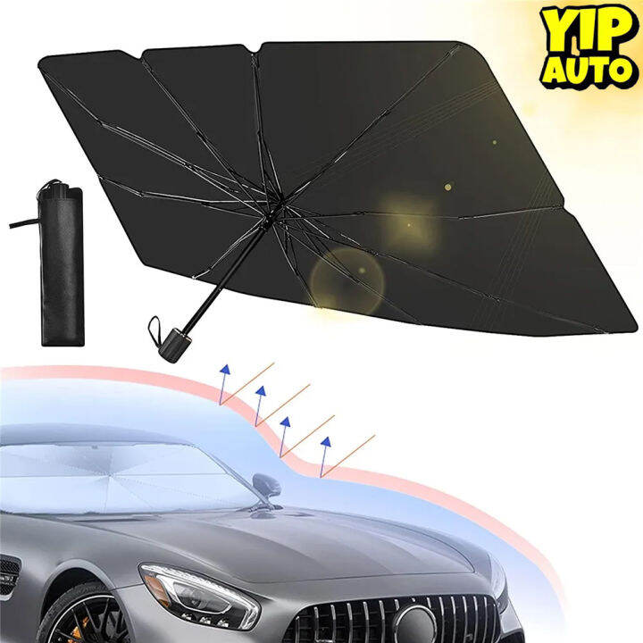 YIP AUTO Car Front Window Umbrella Car Sunshade Windshield Umbrella