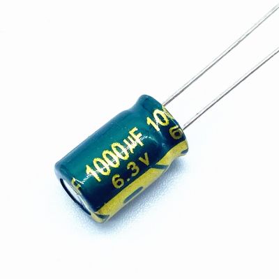 20Pcs/lot 8*12 High frequency low impedance High frequency low impedance Aluminum electrolytic capacitor 1000 Uf 6.3V Electrical Circuitry Parts