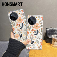 KONSMART 2023เคสใหม่ Realme 11NFC 11 4G 5G C53 C51 C55 C35 C31ดอกไม้เคสใส REALME11เคสโทรศัพท์กันกระแทก