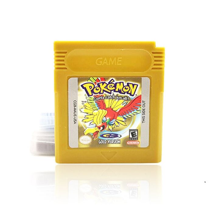 การ์ดเกม-pokemon-gbc-16บิตการ์ดคอนโซลตลับเกมวิดีโอสำหรับเกมคลาสสิกเกมสะสมรุ่นภาษาอังกฤษที่มีสีสัน