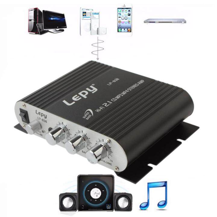 lepy-lp-838-car-amplifier-12v-mini-hi-fi-2-1-amplifier-booster-radio-cd-mp3-mp4-stereo-amp-bass-speaker-player-for-car-home