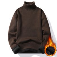 Autumn Winter Mens Turtleneck Sweater Mens Knitting Pullovers Rollneck Knitted Sweater Warm Men Jumper Slim Fit Casual SweaterTH