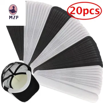 Hat Sweat Liner For Cap Absorbent Sweat Shields Pad For Hats Strips  5/10/20Pcs Black White Self-Adhesive Disposable Sweatband