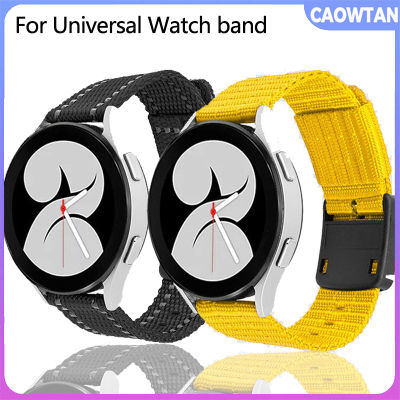 สายนาฬิกาข้อมือ20มม. สำหรับ Samsung Galaxy Watch 4นาฬิกาอัจฉริยะ42มม. ไนลอน Amazfit กำไลข้อมือ Huawei GT 2อุปกรณ์สายรัด