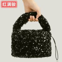 [COD] and winter temperament sequined new fashion shoulder bag simple fresh Messenger womens wholesale